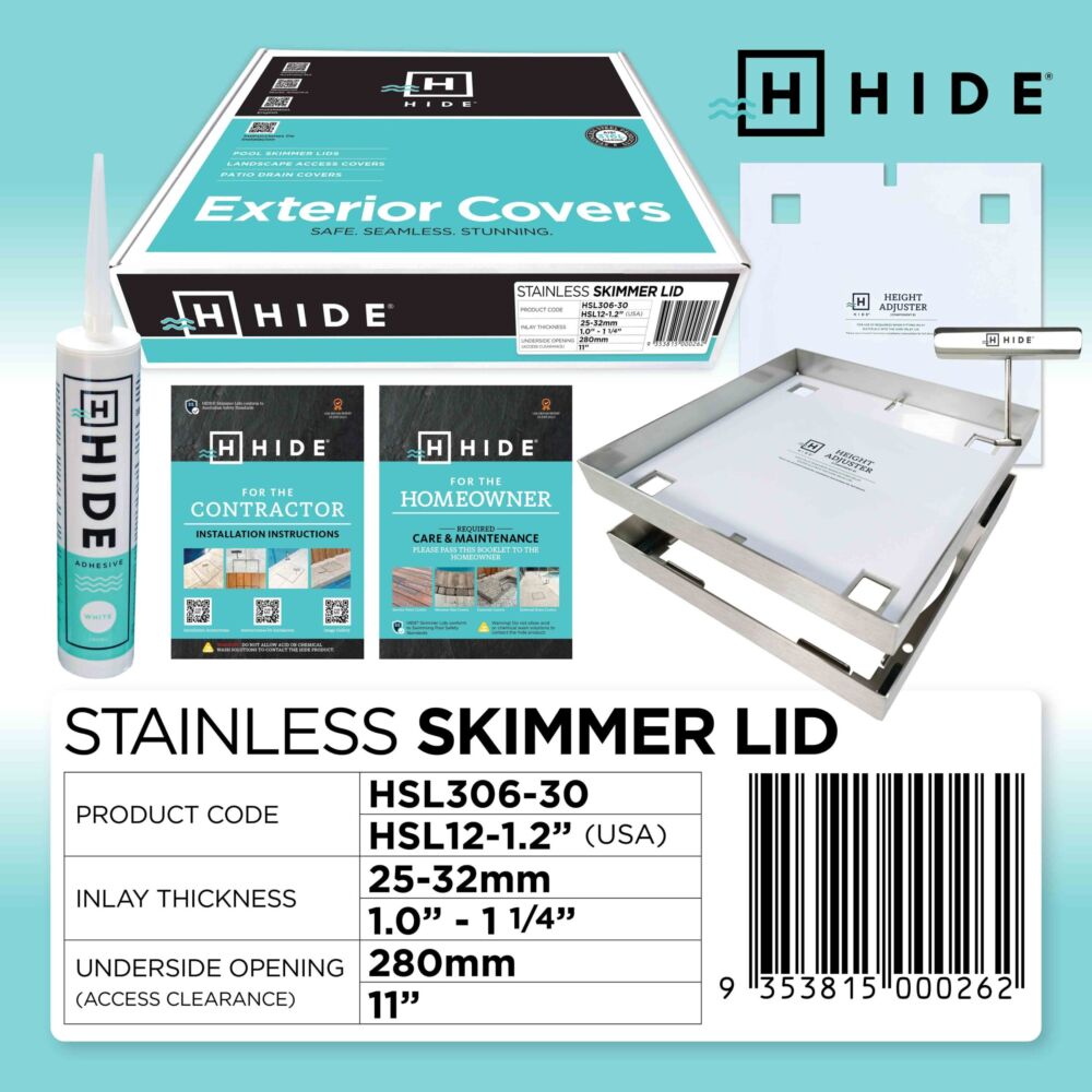 HIDE Skimmer Lids 306mm Stainless Steel - Image 2
